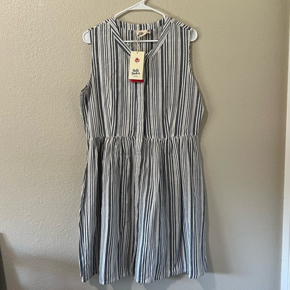 Mata Traders dress - striped - large
